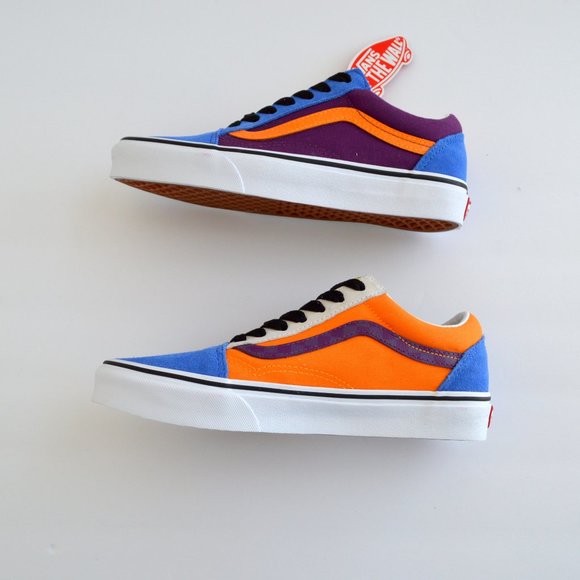 VANS OLD SKOOL MIX AND MATCH PURPLE, ORANGE BLUE GPJCBGTMRGLD SNEAKER SHOES NEW - Picture 5 of 10